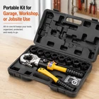 Hydraulic Pex Pipe Crimping Tool Kit For 1/2" 3/4" 1" Copper Stainless Steel New. Price: $124.99.