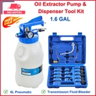 Oil Extractor Pump Dispenser Tool Kit, 6L Pneumatic Fluid Bleeder, 1.6 Gal 2 Way New. Price: $98.99.