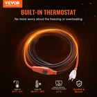 6FT Pipe Heating Cable 7W/FT Tape Thermostat Freeze Protection New. Price: $30.99.