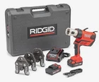 RP350 Ridgid Press Tool W/ Jaws, 2 Batteries, Charger And Case New. Price: $3636.37.