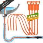 Forlivese 4 25 Inch Snake,drain Clog Remover,sink Pack, Orange New. Price: $8.99.