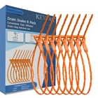 8 Pack 25INCH Drain Snake Clog Remover, Hair Sink Orange New. Price: $11.99.
