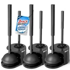 3PACK Set, Extended Handle Plunger,toilet Bowl Brush... New. Price: $51.30.