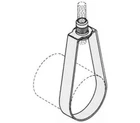 B-line B3170NF Adjustable Band Hanger 8" Pre-galvanized Steel Pipe Support New. Price: $19.99.