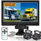 Ahd Dual Backup With 7'' 1080P Dvr Monitor, Front And Rear View Camera... New. Price: $125.65.
