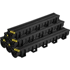 Vevor Drainage Trench Driveway Channel Kit Plastic GRATE-5.8"X5.2"-6 Pack New. Price: $118.66.