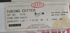 Qty New Reed 03410 TC1Q Pipe Cutter 1/8" 1-5/16" Nos Made In Usa. Price: $60.00.