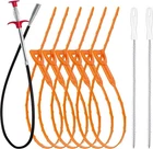 35.5INCH Drain Clog REMOVER(1PCS), 25INCH Snake Hair REMOVER(6PCS) Clean New. Price: $11.99.