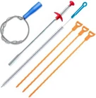 6 Pack Clog Remover Drain Relief Auger Cleaner Tool,sink And Snake... New. Price: $17.99.