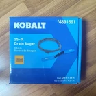 Kobalt 1/4-IN X 15-FT High Carbon Wire Drain Auger 4891691 New. Price: $30.00.
