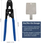 Efield Pex Cinch Clamps Crimping Tool For Ss 3/8"-1"& Go/no-go Gauge New. Price: $17.99.