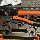 Vevor Copper Pipe Crimping Tool, Hydraulic Press With 1/2", 3/4", 1" Jaws New. Price: $81.00.