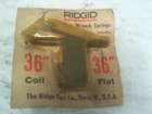 Ridgid 2680396 Pipe Wrench Springs 36" Coil Flat-new Box. Price: $37.19.