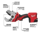New Milwaukee 2470-20 Cordless Lithium-ion Plastic Pipe Shear. Price: $219.99.