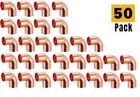 (50-PCS) Ez-fluid 1/2" Copper 90 Elbow X Solder Plumbing Fittings Lead Free New. Price: $44.55.