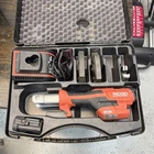 Ridgid 115 Press Tool Kit, 12V Battery, Charger, 1/2" & 3/4" Jaws, Copper Pex Used. Price: $990.00.