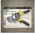 Apollo Pex One-hand Pinch Clamp Tool 3/8-1 In, Model 69PTBJ0010C New. Price: $59.90.