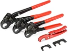 Icrimp F1807 Pex Crimping Tool Set For 1/2, 3/4, 1-INCH Pipes & Cutter New. Price: $239.99.