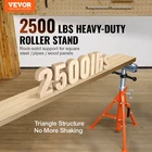 Vevor Roller Stand 2500 Lbs Load 27.6"-52" Height Adjustable 45# Steel Foldable New. Price: $83.51.