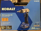 Kobalt 24V Pex Expander Kit W/ Battery Charger (5739152)... Free S&h! New. Price: $314.99.