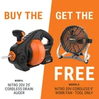 Worx Nitro 20V Power Share 25 Ft. Cordless Drain Auger W/ Free WX095L.9 (WX891L) New. Price: $124.99.