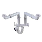 Talea Double Kitchen Sinks Drain Pipe Rear 1.1 Inches, White New. Price: $36.99.