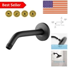 6-INCH Shower Arm With Flange Matte Black Superior Corrosion Resistance New. Price: $19.99.
