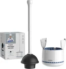 Mr.siga Toilet Plunger With Holder, Heavy Duty And White New. Price: $40.99.