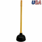 Toilet Plunger Long Handle Flexible Rubber Bowl Efficient Drain Unclogger Home New. Price: $12.13.