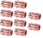 (10) 1/2" Mip X Copper Male Npt Propress Adapter Fitting New. Price: $39.55.