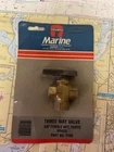 Tempo Marine #T160 Three Way Valve 3/8" Female Npt Brass. New. Price: $9.99.