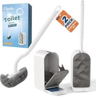 Cinola Toilet Brush And Holder Wall Mount Hideaway Caddy 2-PACK White New. Price: $8.00.