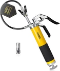 Grease Gun, 8000 Psi Heavy Duty Pistol Grip Kit With 14 Oz Capacity, New. Price: $37.99.