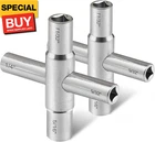 2PC. Way Sillcock Water Key Set, 1/4", 9/32", 5/16", 11/32", Utility Fits New. Price: $16.29.