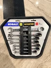 Kobalt 7 Piece Ratcheting Wrench Set #0338361 New. Price: $38.00.
