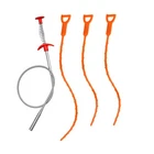 4PCS Drain Augers Hair Clog Remover, Bendable Cleaner, For Kitchen... New. Price: $8.87.