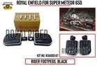 Fits Royal Enfield "rider Footpegs, Black" For Super Meteor 650 New. Price: $56.05.