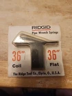 Ridgid 36" Coil And Flat Pipe Wrench Springs 2680396 New. Price: $15.99.