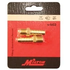 Milton S602 Male Brass Hose End 3/8" Id X 1/4" Npt New. Price: $12.47.