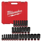 Milwaukee Tool 29PC Shockwave Impact Duty 1/2" Drive Sae & Metric Deep 6 Point New. Price: $190.31.