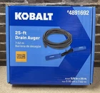 Kobalt 3/8-IN X 25-FT High Carbon Wire Hand Drain Auger For Sink Open. Price: $29.95.