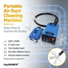 Portable 2"-40" Hvac Duct Cleaning Machine 49FT Flexible Shaft Rotating Brush New. Price: $1952.07.