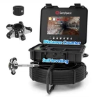 Sanyipace 10.1" Sewer Camera 230FT W/ Self-leveling, Distance Counter New. Price: $899.99.