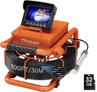Sewer Inspection Camera Dvr Pipeline Endoscope 4.3 Inch Monitor 30M Used. Price: $153.98.