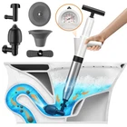 Toilet Plunger, Drain Clog Remover, High-pressure Air Blaster White New. Price: $37.35.