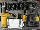 Dewalt DCE200M2K Pipe Press Tool Kit W/ 6 Jaws (1/4 - ) 5AH Battery & Charger Used. Price: $1519.50.
