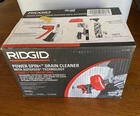Ridgid Power Spin+ Drain Cleaner W/autofeed 3/4" - 1/2" Lines 57043 (ob) New. Price: $44.95.