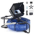 4.3 Sewer Camera 98FT/30M Cable Length Marker 8500MAH Inspection 32GB New. Price: $229.99.