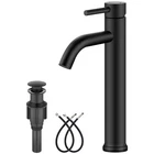 Aolemi Matte Black Vessel Sink Faucet Bathroom Tall Stainless Steel Ba... New. Price: $52.03.