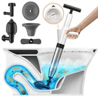 Toilet Plunger, Drain Clog Remover, High-pressure Air Blaster With New. Price: $46.78.